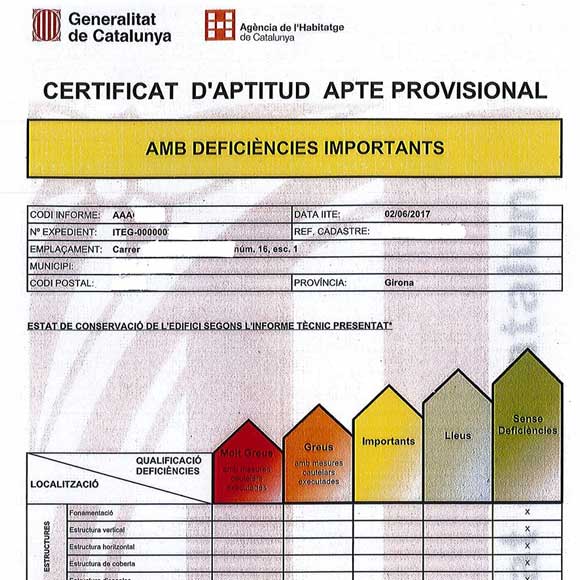 ITE Certificado de inspeccion tecnica de edificios
